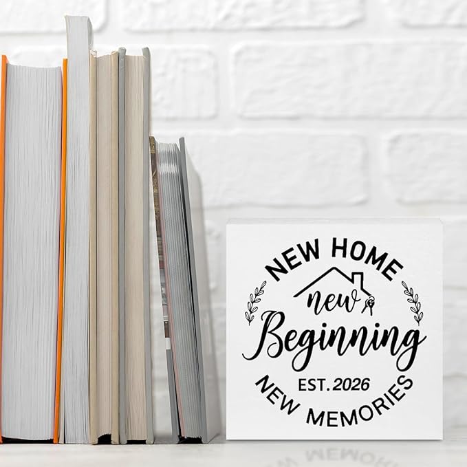 Housewarming Gifts New Home, 2026 House Warming Gifts Wood Box Sign, - Image 3