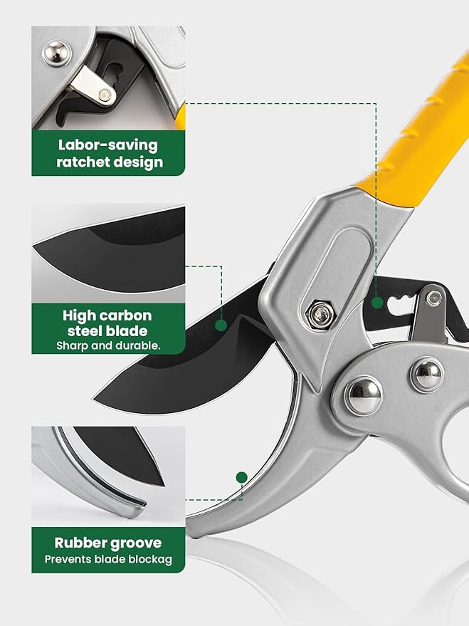 GROWNEER 3 Pack Garden Scissors kit Professional Garden Pruning Shears - Image 4
