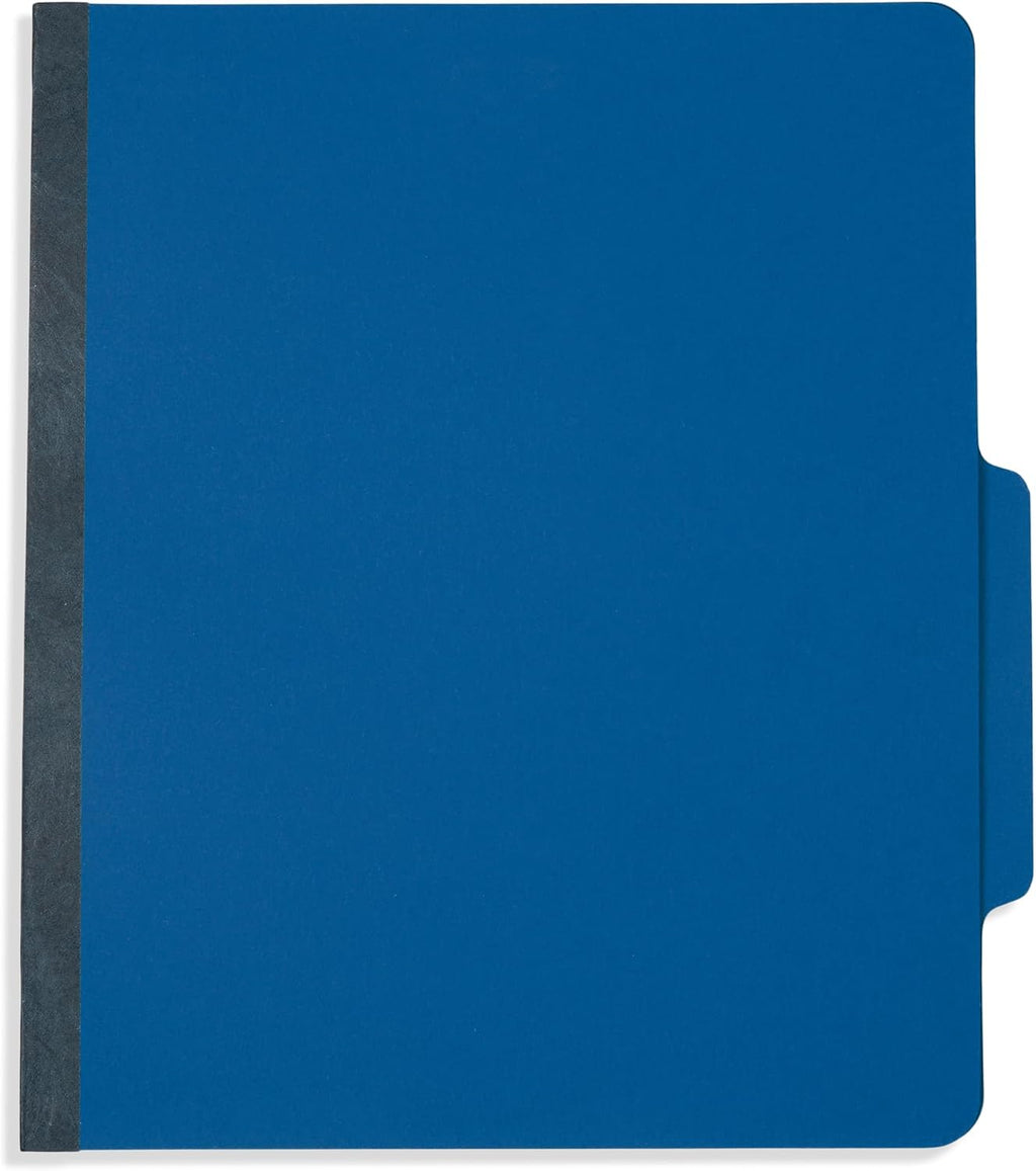 Blue Summit Supplies 10 Blue Classification Folders, 3 Divider, Letter | Heavy duty 25pt blue pressboard, 3 dividers, 2 in expansion, 2 prong, medical records and client files
