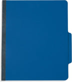 Blue Summit Supplies 10 Blue Classification Folders, 3 Divider, Letter | Heavy duty 25pt blue pressboard, 3 dividers, 2 in expansion, 2 prong, medical records and client files