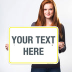 Personalized Custom Customize for Office, Delivery Yellow Sign, 18x24 Inches - Image 2