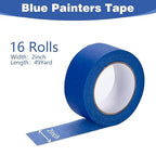 XUXU 16Pack Blue Painters Tape 2 inch Wide Masking Tape Bulk - Image 2