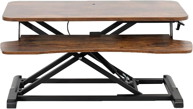 VIVO 32 inch Desk Converter, K Series, Height Adjustable Sit to Stand Riser by VIVO