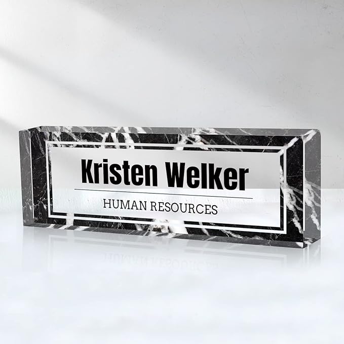 Custom Name Plate for Desk, Desk Name Plate Personalized, Office Decor for by SalaGraphics