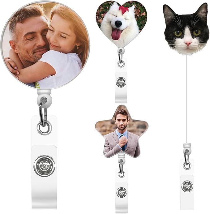 Custom Badge Reel Personalized Photo Logo Text Badge Reels Customized by Unknown