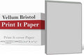 Print It - Vellum Bristol Colored Cardstock Cover Paper, 67 Lb, 8.5" X 11” by Unknown