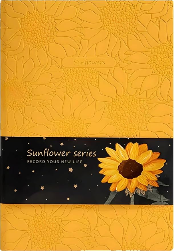 ipoul Sunflower Journal, Softcover Notebook, College Ruled Notebook, Lined by ipoul