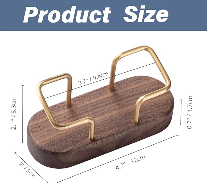 HJX Custom Business Card Holder Desk-Personalized Engraved Wooden Business Card - Image 2