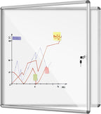 Mifuro 38"x38" Enclosed Bulletin Board, Lockable Weather-Resistant Aluminum by MifuroOfficeProduct