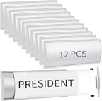 Therwen 12 Pcs Aluminum Office Name Plate Holder by Therwen