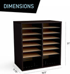 Safco Wooden Paper and Mail Organizer - Image 3
