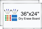 H-Qprobd White Board 36" x 24" Dry Erase Board