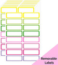 STARLIBOO Removable Labels, Removable Colored Labels Stickers, 1x3 Inch by STARLIBOO