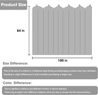Cbsroro Room Divider Curtains, Noise Reduction, W100 × L84 Inch, 1 Panel - Image 2