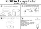 GO&SO Black Velvet Lamp Shades Set of 2 Medium Drum Lampshades -13" Top x 13" - Image 6