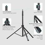 SMALLRIG RA-S200 Light Stand for Photography, 78.7" / 6.6ft / 200cm, Aluminum - Image 5