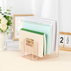 2 Pcs 7 Section Incline File Sorter Metal Wire Mesh File Rack - Image 5