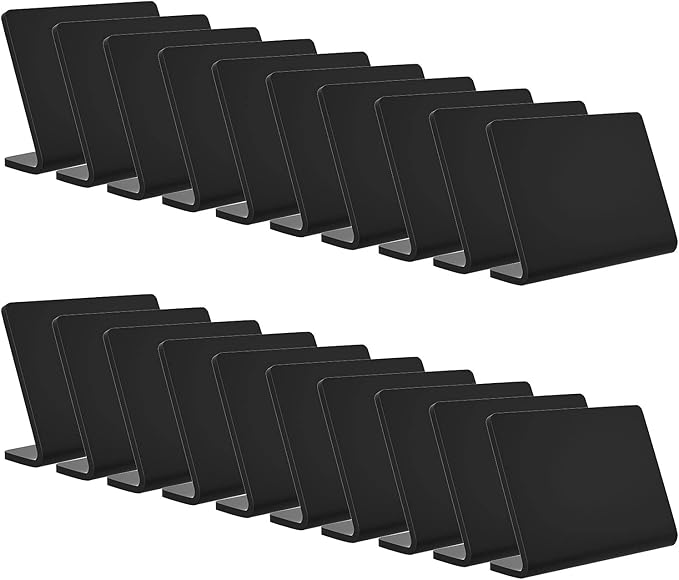20 Pack Acrylic Mini Chalkboard Sign by AITEE