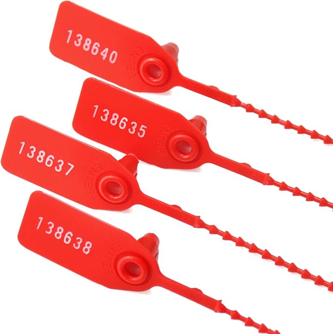 1000Pcs Plastic Tamper Shipping Seals Pull-Tite Security Seal Signage Numbered - Image 2