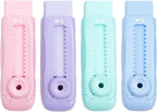 M&G 4 Pcs Cute Erasers for Kids Sliding Retractable Pencil Erasers, Push Pull by MG