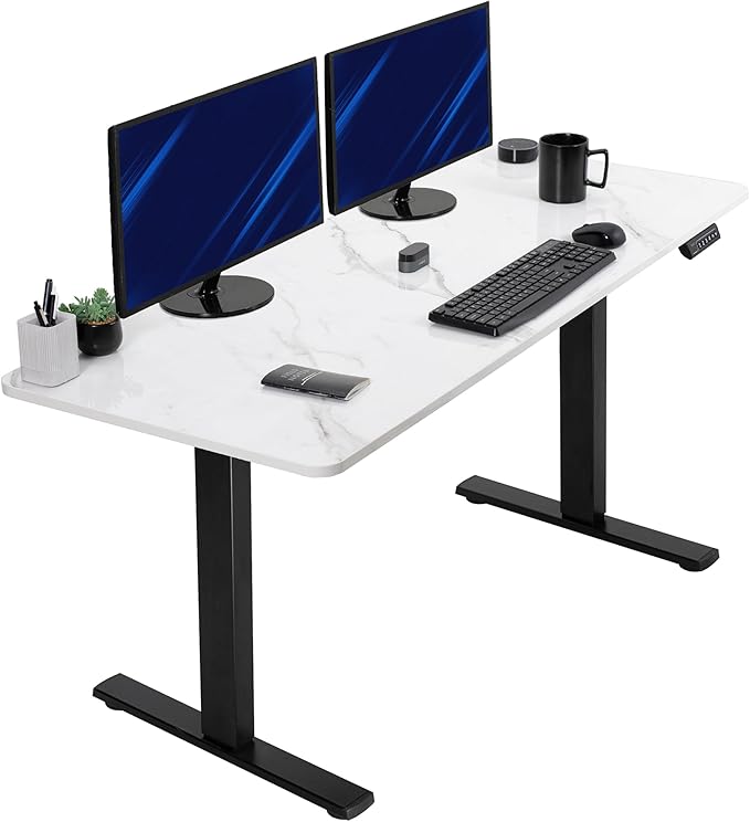 VIVO Electric Dry Erase 60 x 24 in Standing Desk, Memory Height Adjustment by VIVO