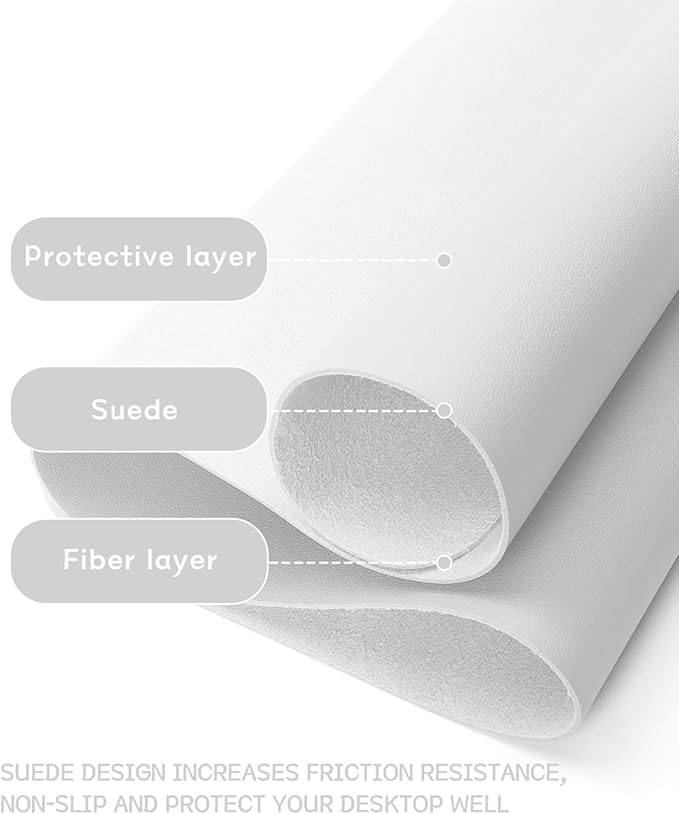 YSAGi Non-Slip Leather Desk Pad Long Size, Waterproof Laptop Computer Desk - Image 3