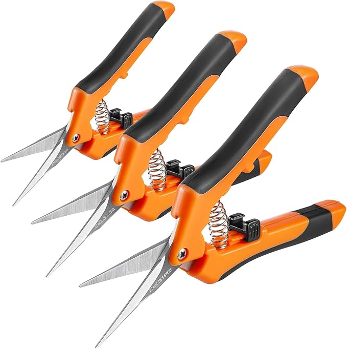 GROWNEER 3 Packs 6.5 Inch Pruning Shears Gardening Hand Pruning Snips Gardening - Image 9