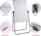 Dry Erase Board with Stand, Double Sided Magnetic Whiteboard, 24 x 36 Portable - Image 2