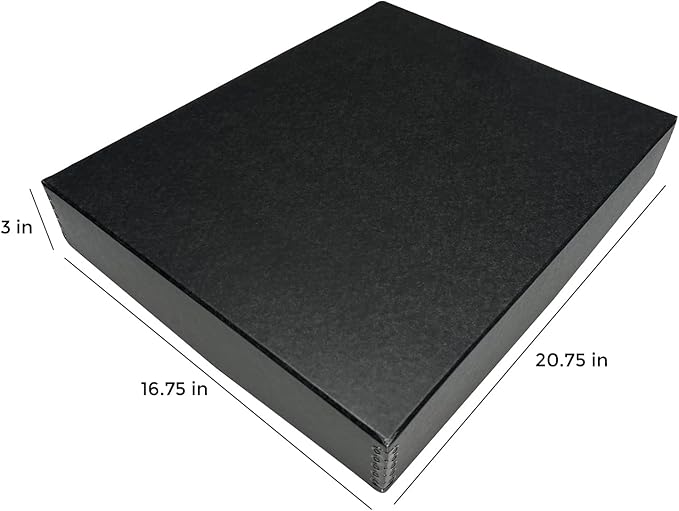 Lineco Museum Archival Storage Box, 16.75x20.75x3 in. Drop Front Design. - Image 2