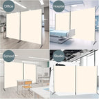 Room Divider 2 Panel Large Privacy Screens, Tall 6FT Partition Room Dividers - Image 7