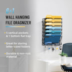 SUPEASY 7-Tier Wall File Holder Organizer - Image 2