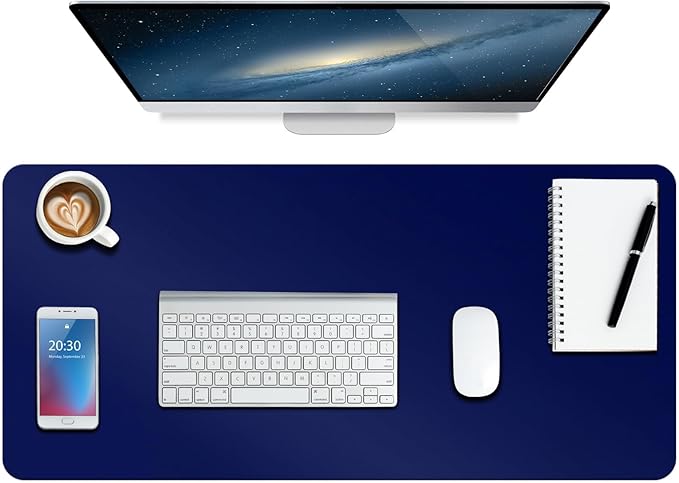 Boutilon Leather Desk Pad Protector, Non-Slip Mouse Pad, Laptop Desk Pad by Boutilon