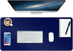 Boutilon Leather Desk Pad Protector, Non-Slip Mouse Pad, Laptop Desk Pad by Boutilon