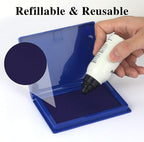 Blue Stamp Pad, 4 x 2.5 Inch Premium Quality Ink Pad - Image 4