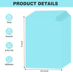 Cardstock 8.5 X 11, 40 Sheets Light Blue Card Stock, 75lb/ 200gsm Copy Paper - Image 2