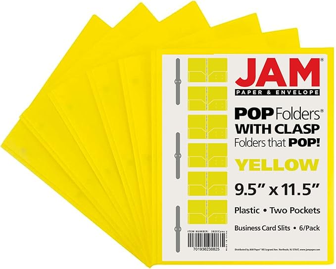 JAM PAPER Plastic Color POP Folders - Image 6