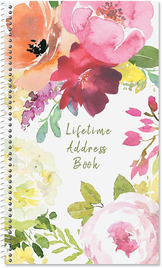 Current When Flowers Speak Address Book-94 Pages; Small 5" x 8-1/2" Size by Current