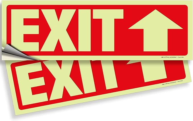iSYFIX Exit Stickers Signs by iSYFIXPREMIUMSIGNS