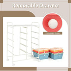 GOFLAME 10-Drawer Rolling Storage Cart, Art Craft Storage Organizer on Wheels - Image 6