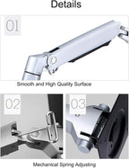 NBGYS XSJ8012WT Aluminum Alloy Mechanical Spring Arm Wall Mount Laptop Holder - Image 6