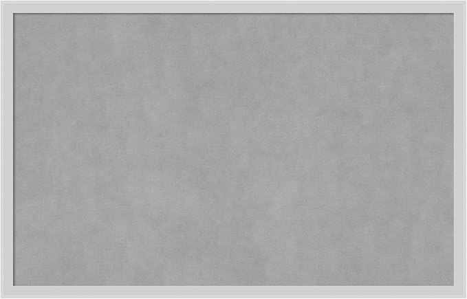 Amanti Art Silver Framed Magnetic Board 21x33 Large Vision Board by AmantiArt