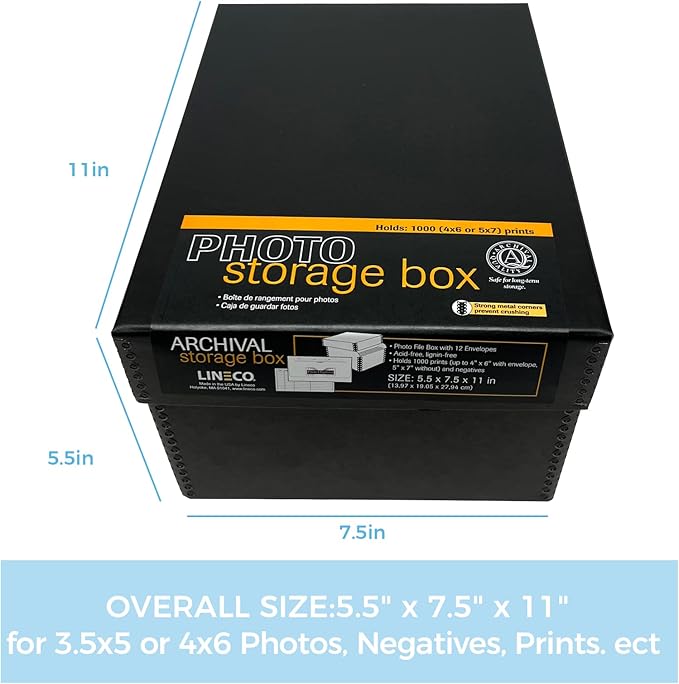 Lineco 4x6 Photo Storage Box, - Image 3