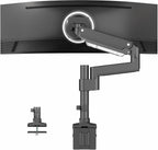VIVO Premium Aluminum Single Screen Pneumatic Spring Monitor Arm Desk Mount