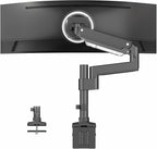 VIVO Premium Aluminum Single Screen Pneumatic Spring Monitor Arm Desk Mount by VIVO