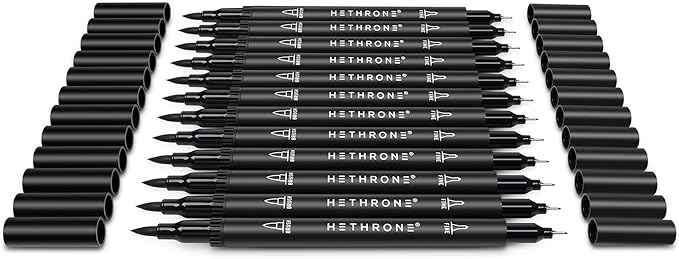 Hethrone Black Markers for Drawing - Image 4