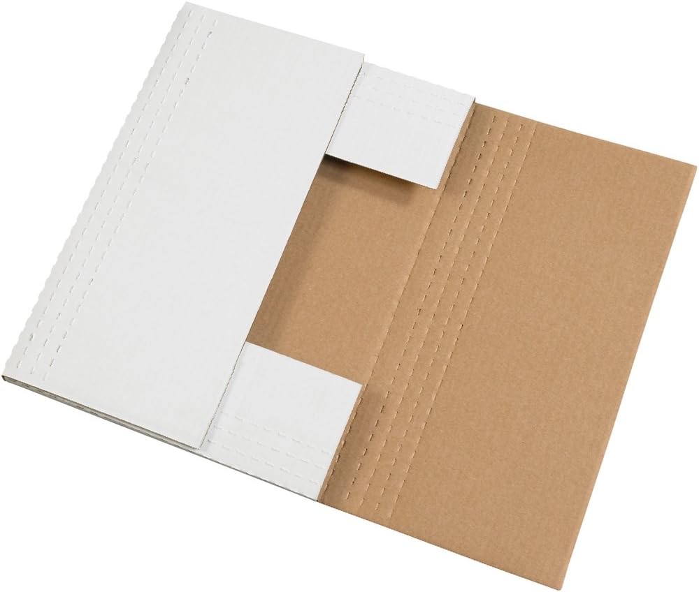 Tape Logic TLM4BK Easy-Fold Mailers, 17 1/8" x 14 1/8" x 2" White
