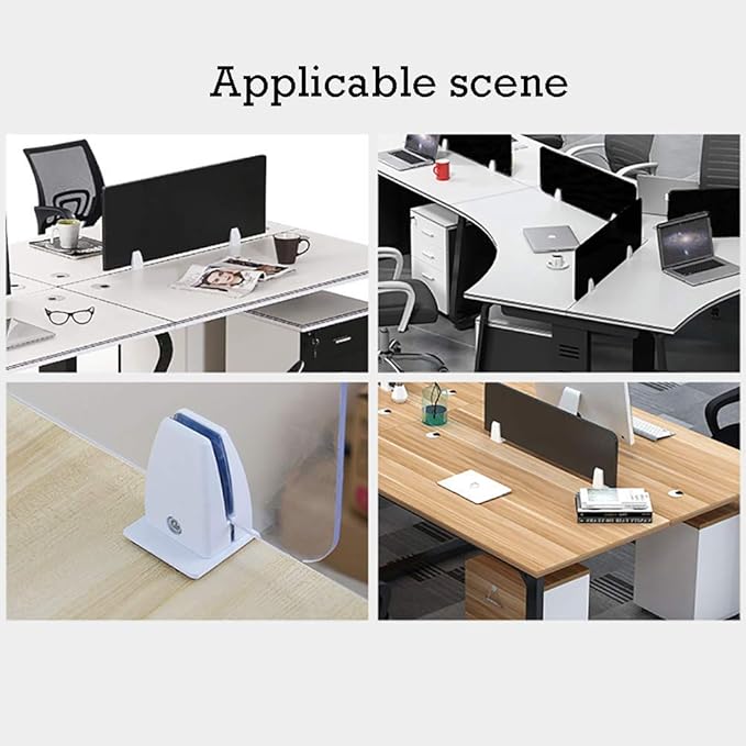 Jhanw Divider Clamp For 1/8" To 0.51" Panel, Adjustable Partition Clamp For - Image 8