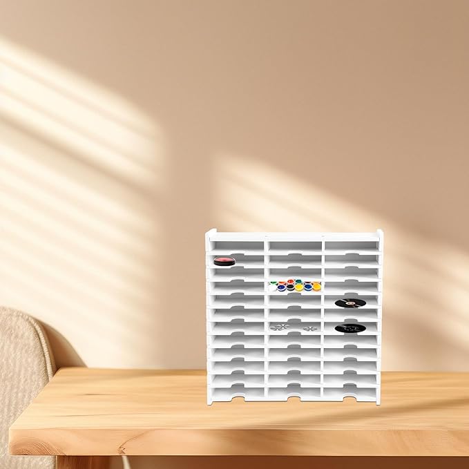 Abizarch 36 Slots Ink Pad Printing Storage Box, Large Capacity Ink Pad Holder - Image 2