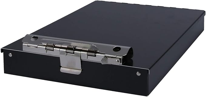 Saunders Metal Clipboard with Storage, Letter Size Paper Organizer, Steel Clip - Image 9
