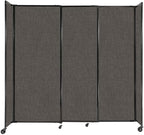Versare Straightwall Sliding Portable Wall Partition | Freestanding Office by VERSARE